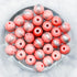 6mm Brushed Dyed Coral Dolomite Bead Pack (10 Beads) G3