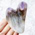3 Inch Amethyst Heart Gua Sha A16