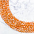 4mm HQ Faceted Golden Sunstone Bead Strand R25