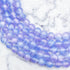 6mm Dyed Blue and Purple Selenite Bead Strand F26