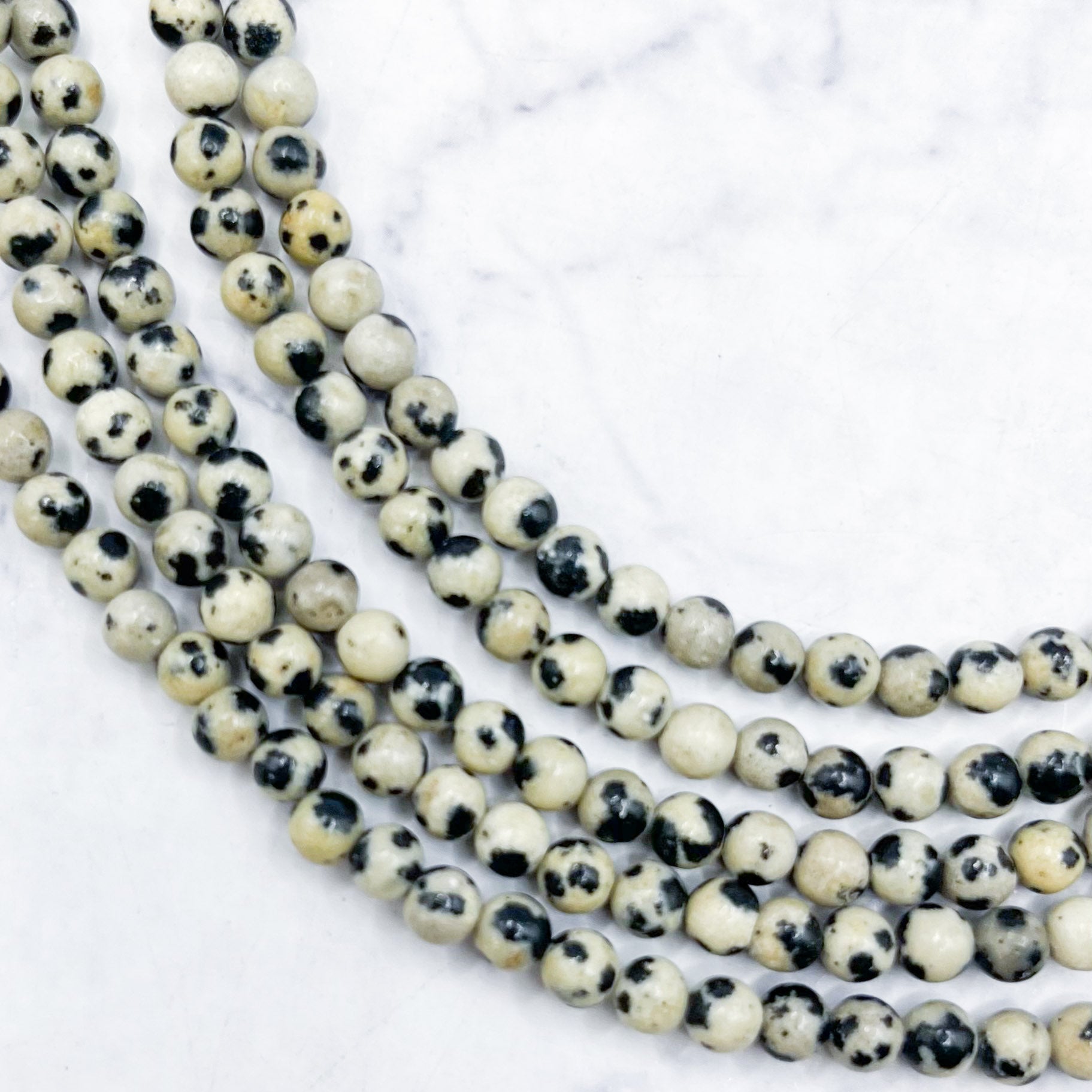 4mm Dalmatian Jasper Bead Strand R6