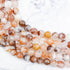8mm Red Fire Quartz Bead Half Strand C16