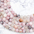 8mm Cherry Blossom Jasper Bead Strand A11