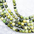 8mm Green Opal Bead Strand W16