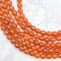 6mm Faceted Carnelian Bead Strand J14