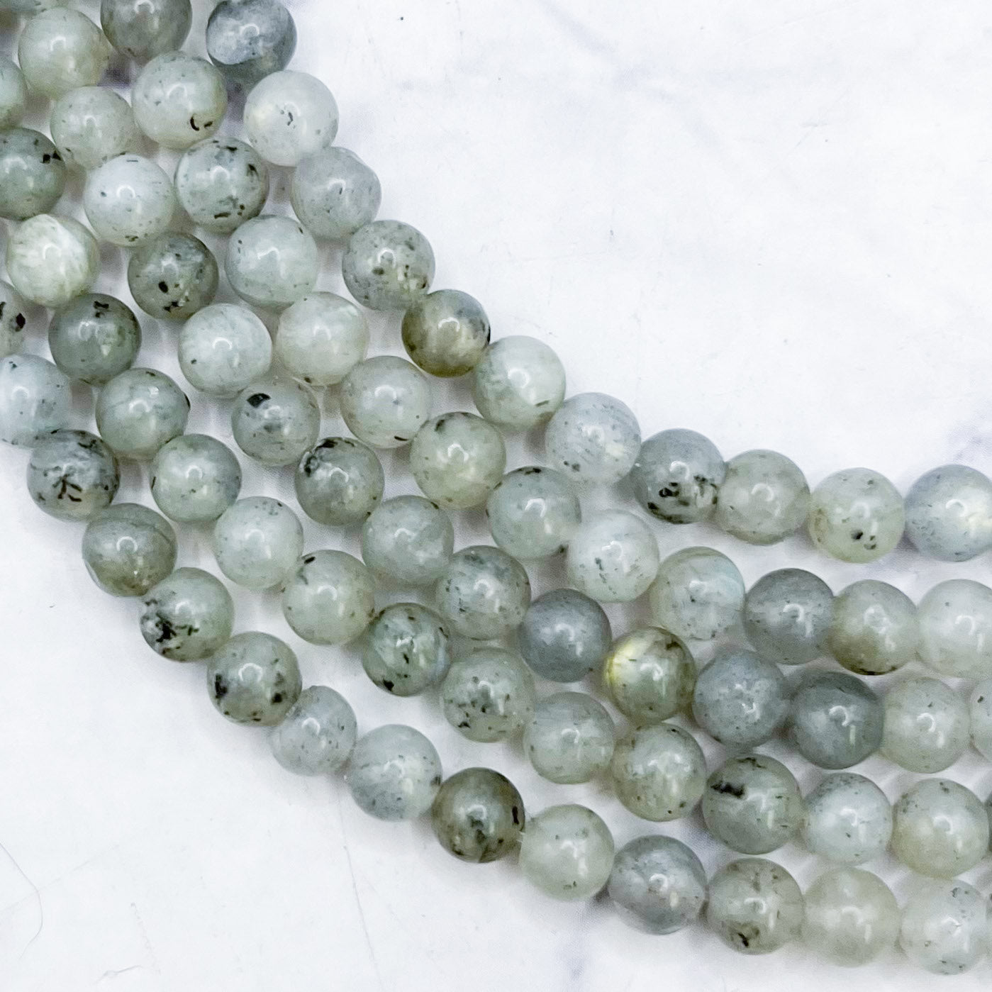 4mm Light Labradorite Bead Strand F12