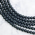 4mm Black Obsidian Bead Strand N7
