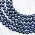 10mm Navy Goldstone Bead Strand N14