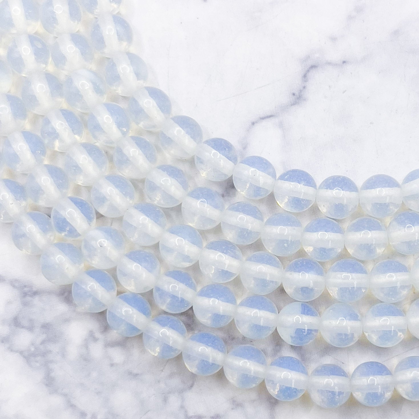 6mm Opalite Bead Strand S7