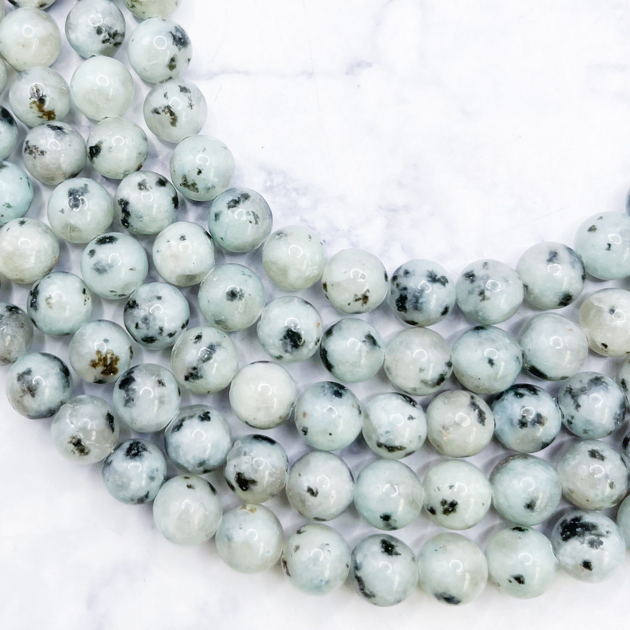 8mm Kiwi Jasper Bead Strand F10