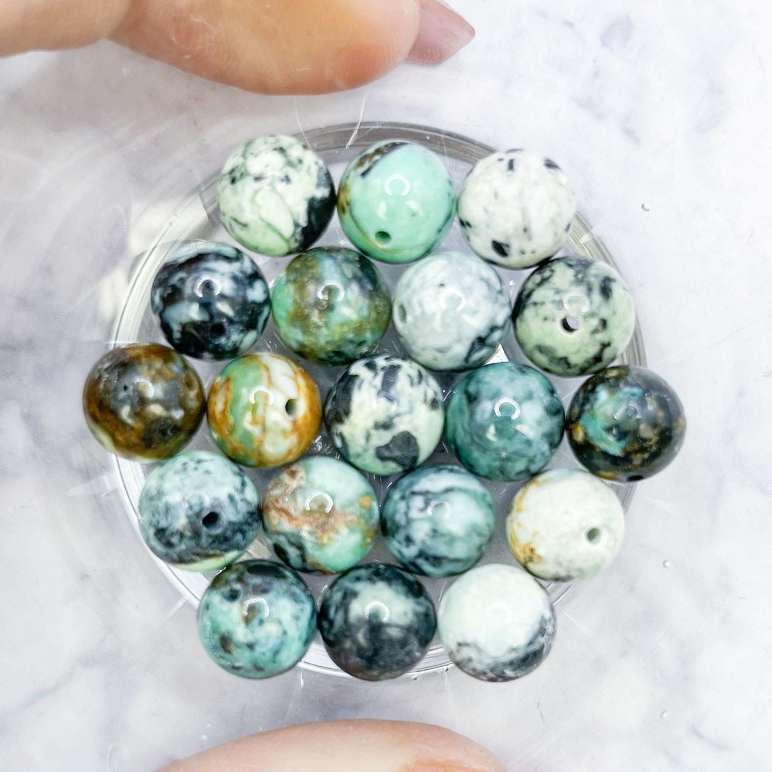 8mm Green Variscite Bead Pack (10 Beads) R7