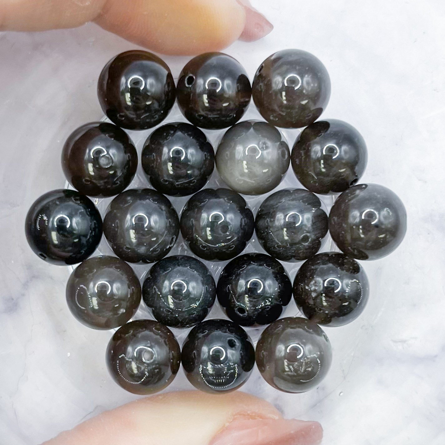 10mm Tektite Bead Pack (6 Beads) T13