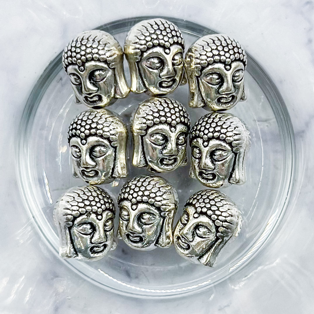 .50 Inch Buddha Head Spacer Bead Pack