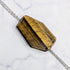 Tiger's Eye Flat Slab Focal Bead A55