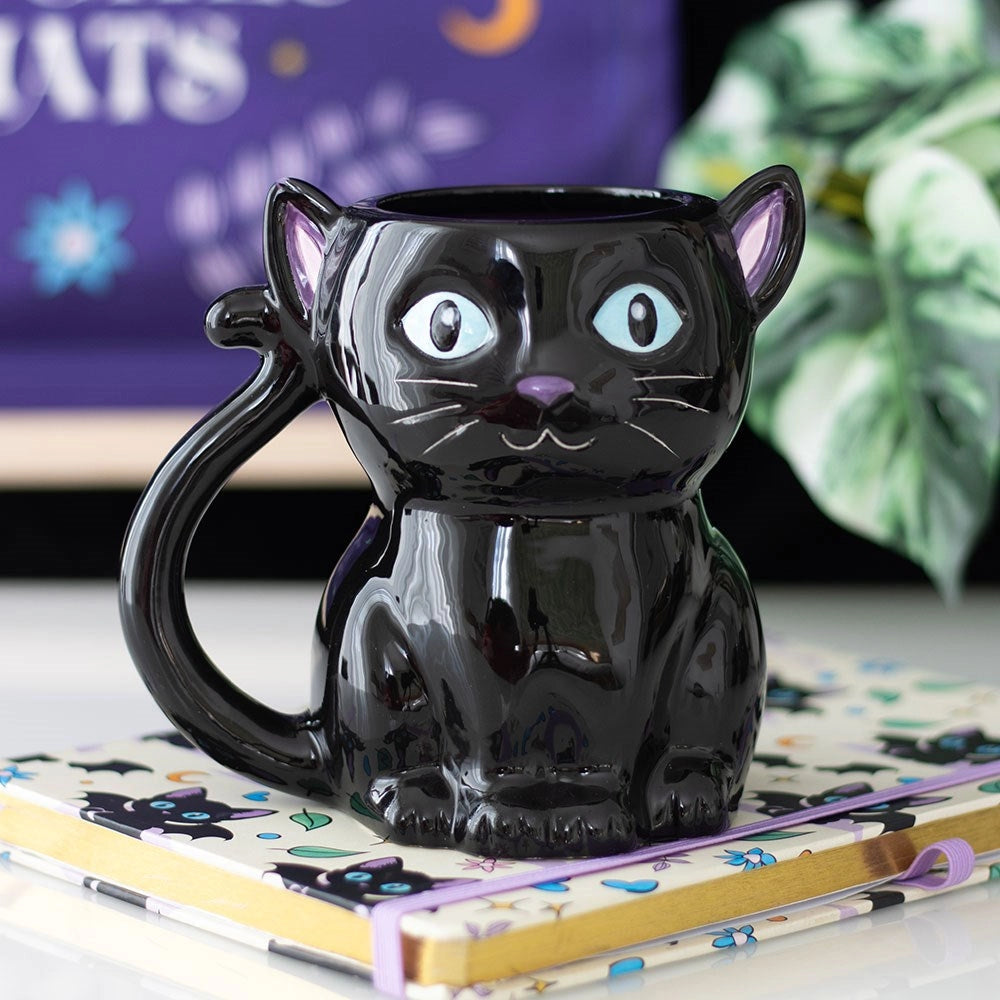Happy Black Cat Boxed Coffee Mug