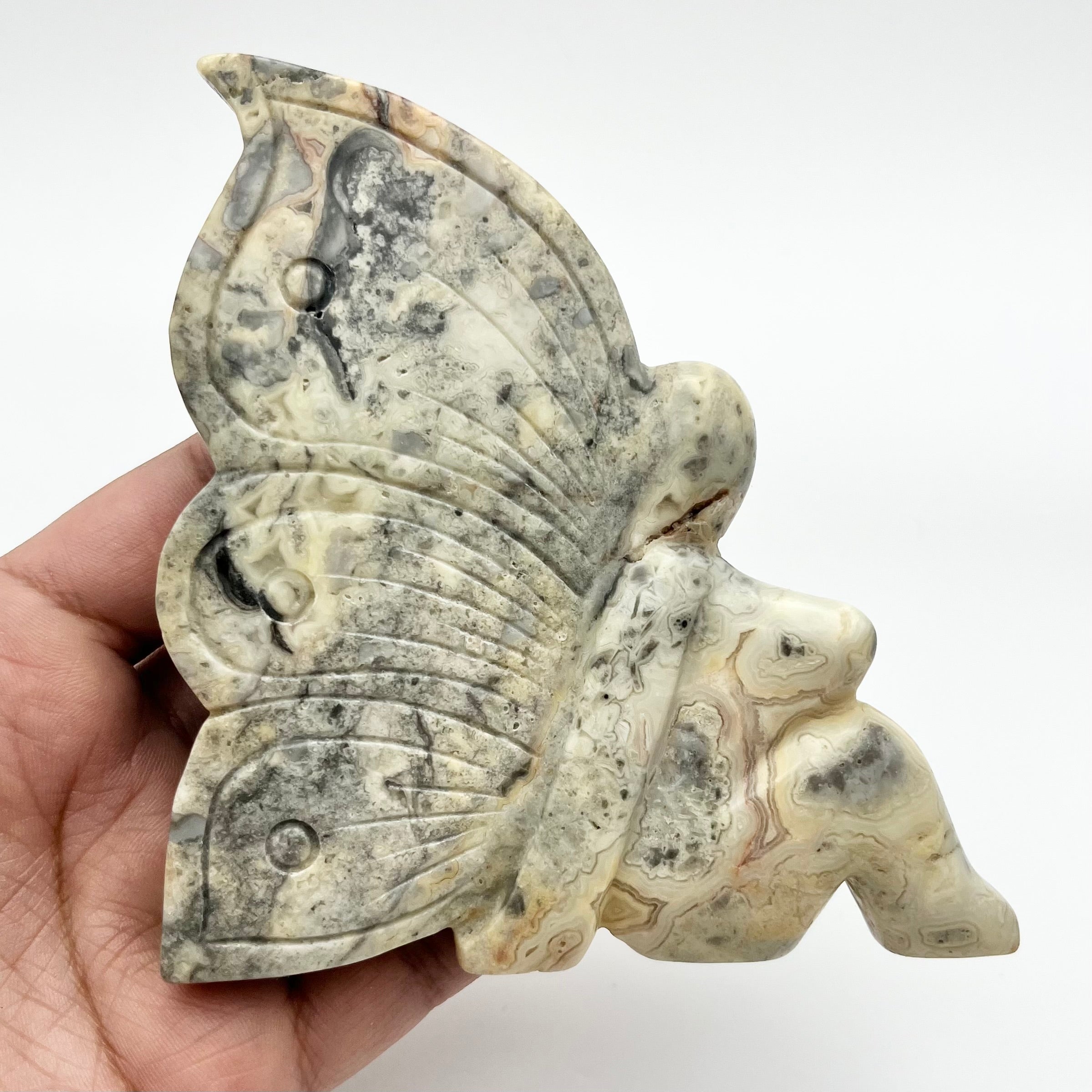 4.25 Inch Crazy Lace Agate Fairy P138