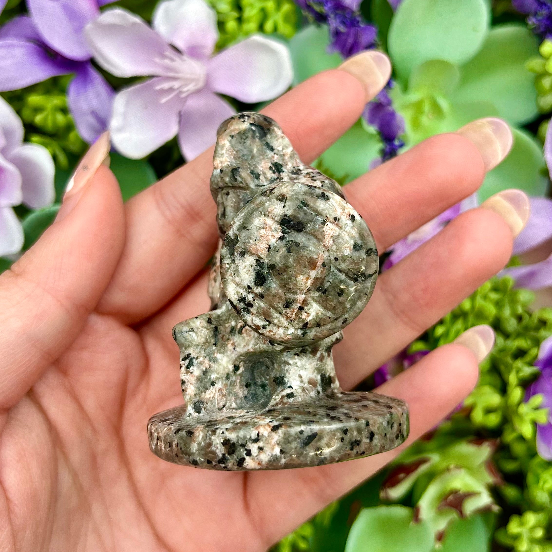 2.25 Inch Yooperlite Viking Carving C45