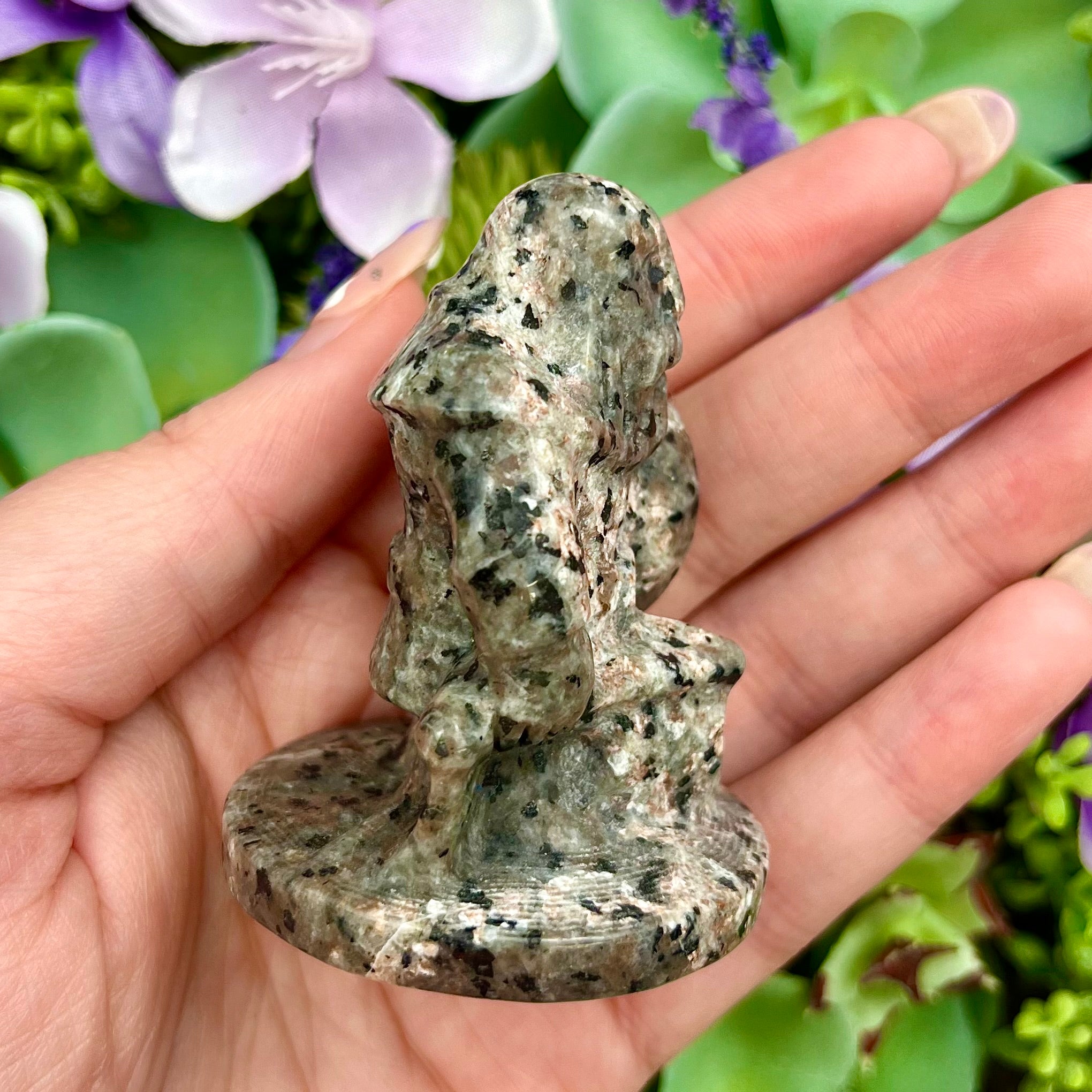 2.25 Inch Yooperlite Viking Carving C45