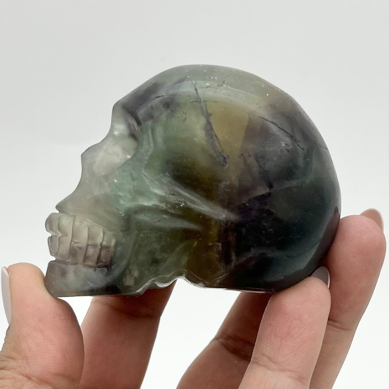 3 Inch Rainbow Fluorite Skull XX85