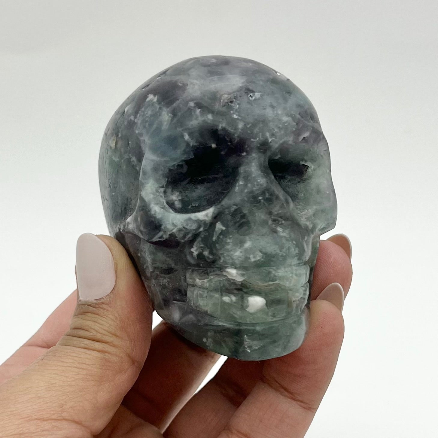 3 Inch Rainbow Fluorite Skull R85