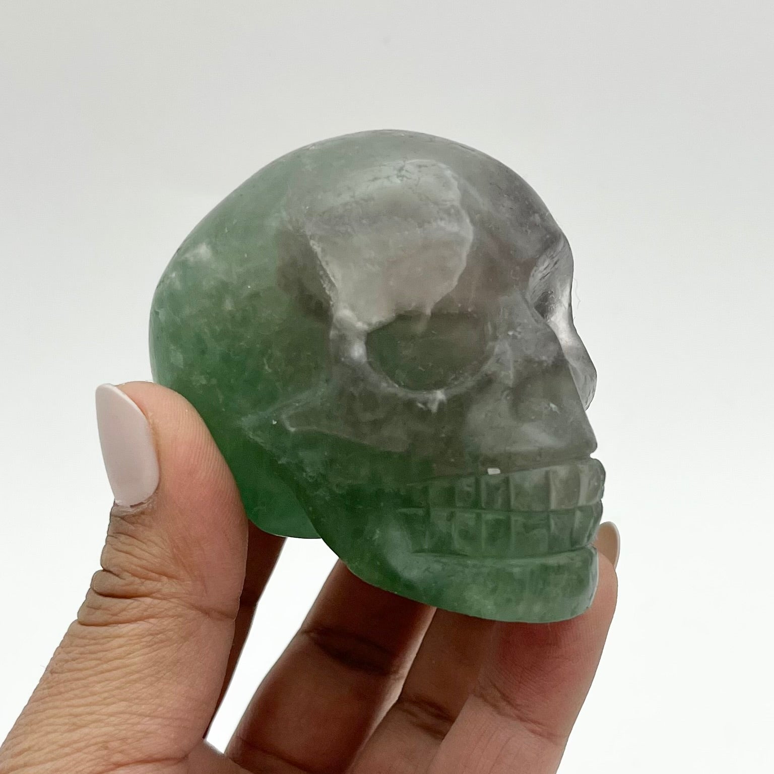 3 Inch Rainbow Fluorite Skull HH85