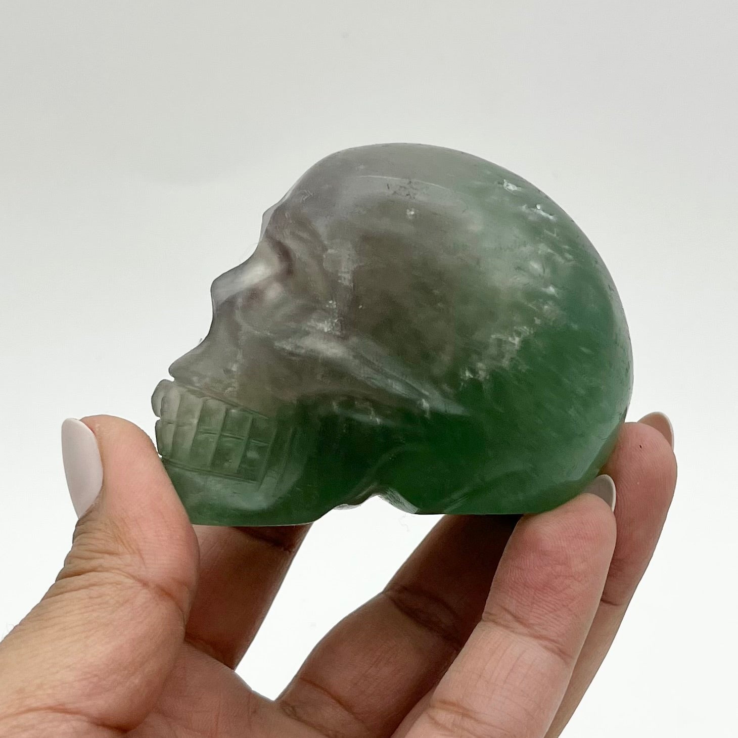 3 Inch Rainbow Fluorite Skull HH85