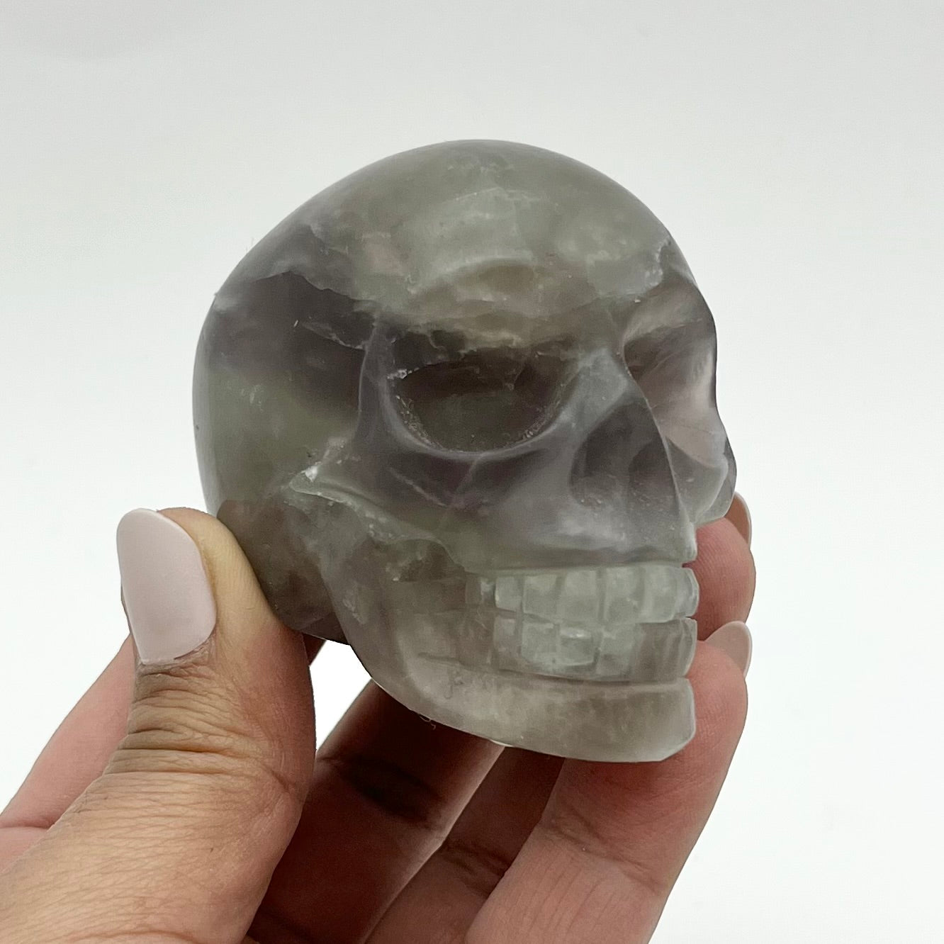 3 Inch Rainbow Fluorite Skull MM85