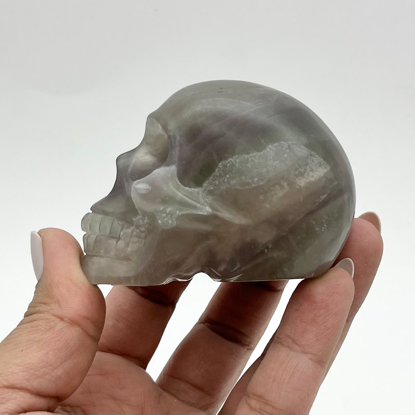 3 Inch Rainbow Fluorite Skull MM85