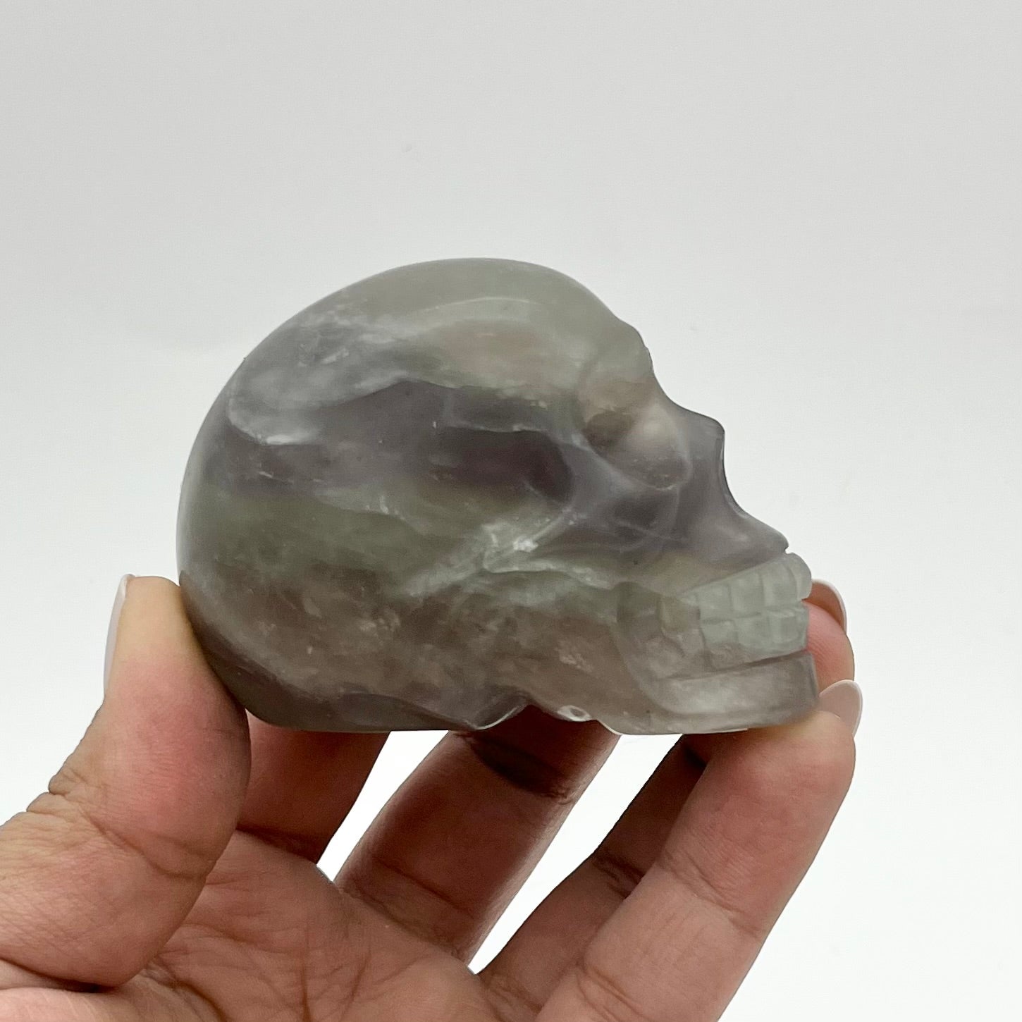 3 Inch Rainbow Fluorite Skull MM85