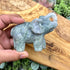 4 Inch Moss Agate Elephant H134
