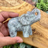 4 Inch Moss Agate Elephant Z134