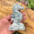 4.25 Inch Moss Agate Seahorse O115