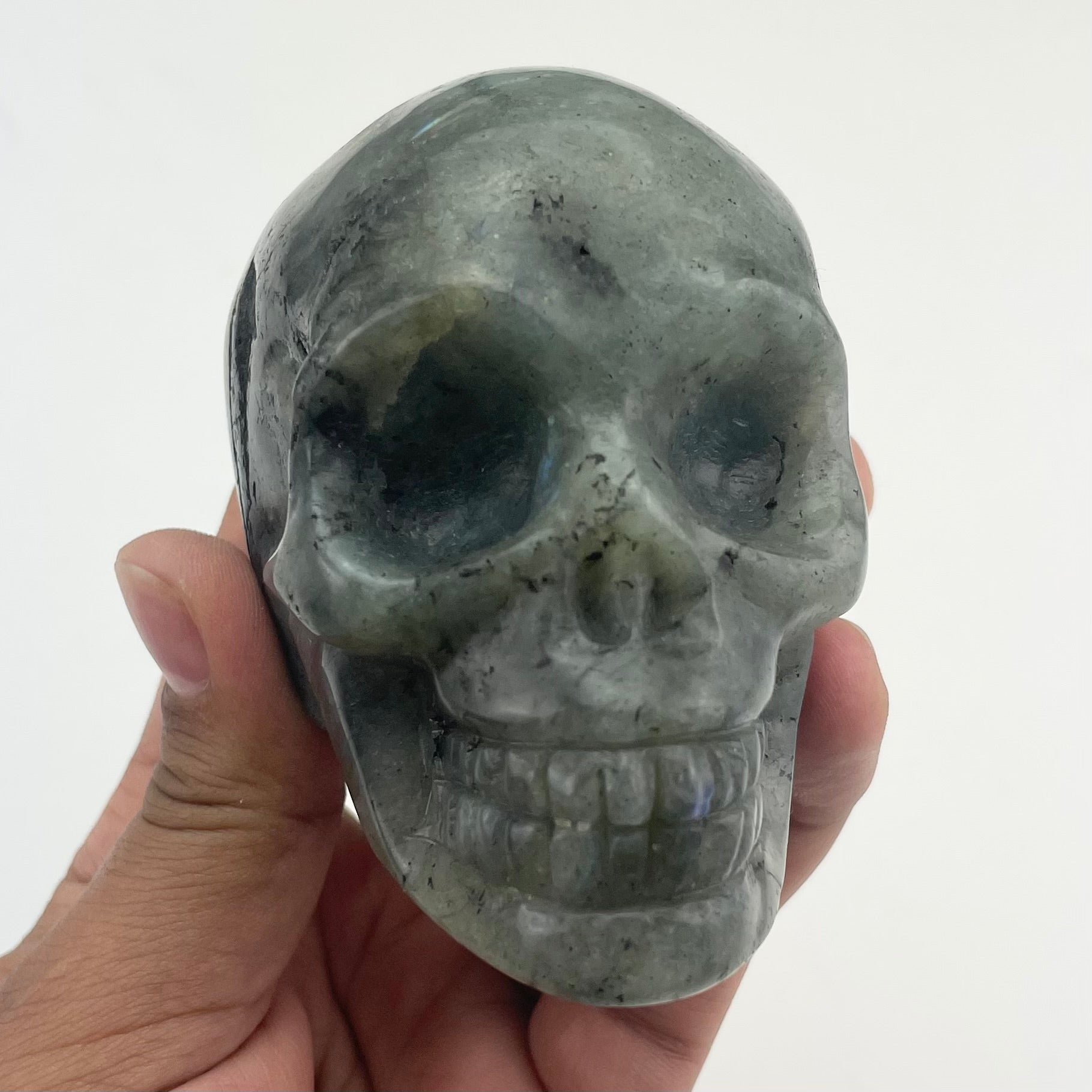 3.25 Inch Labradorite Skull O190