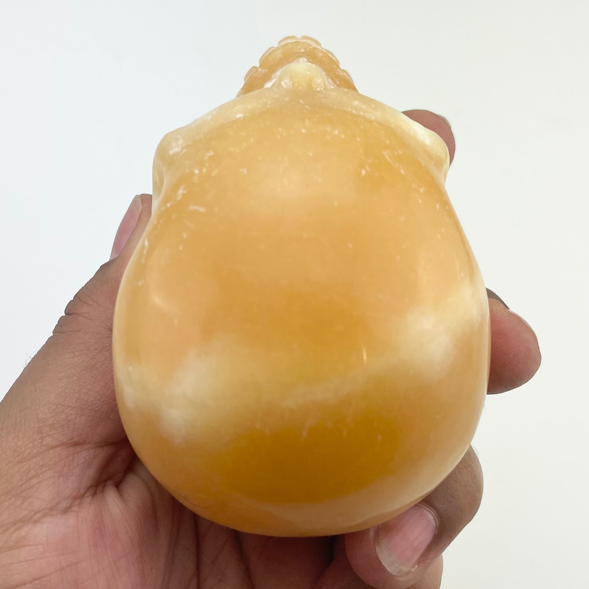 3.25 Inch Orange Calcite Skull I190