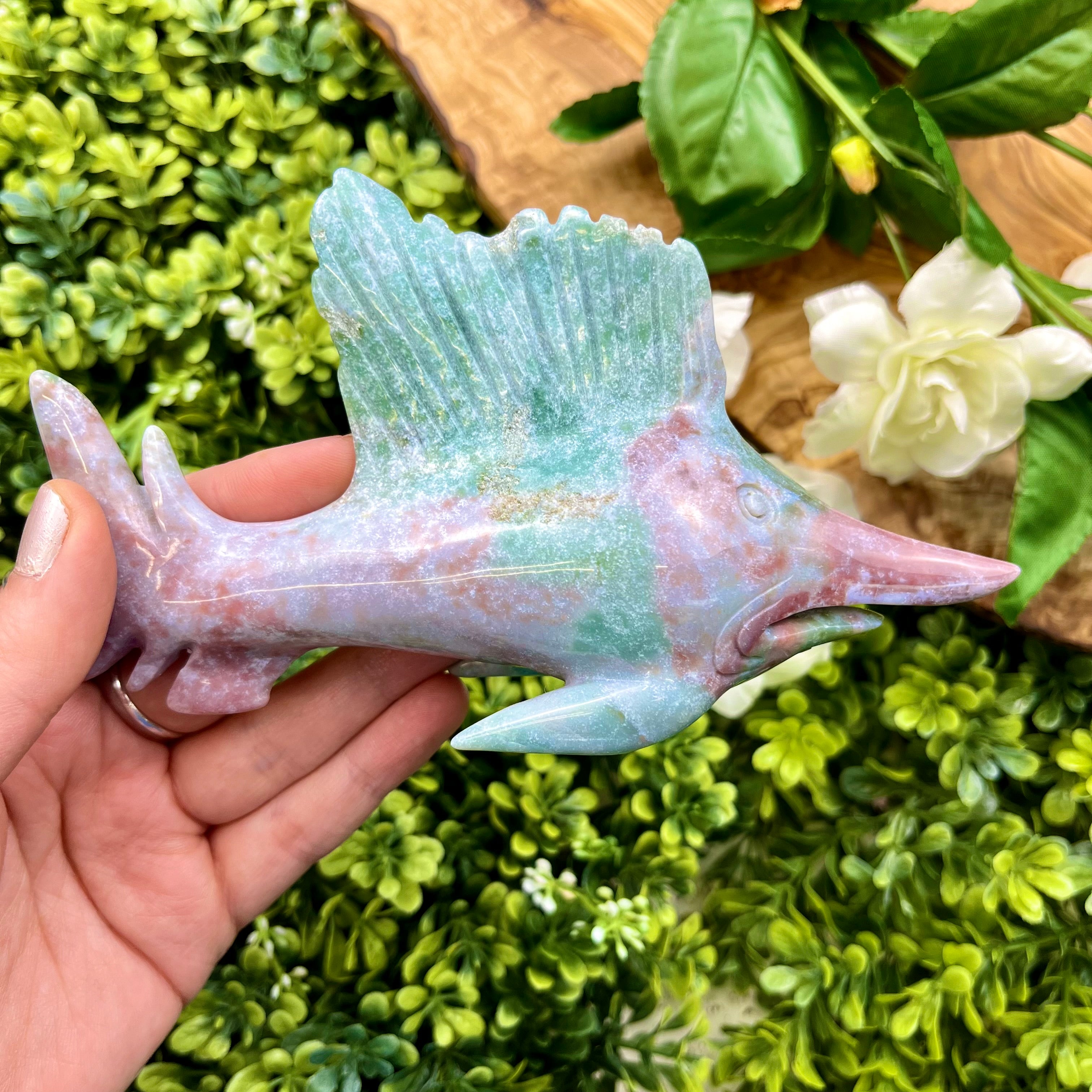 5.5 Inch Ocean Jasper Swordfish H162
