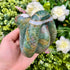 3 Inch Ocean Jasper Snake Carving B320