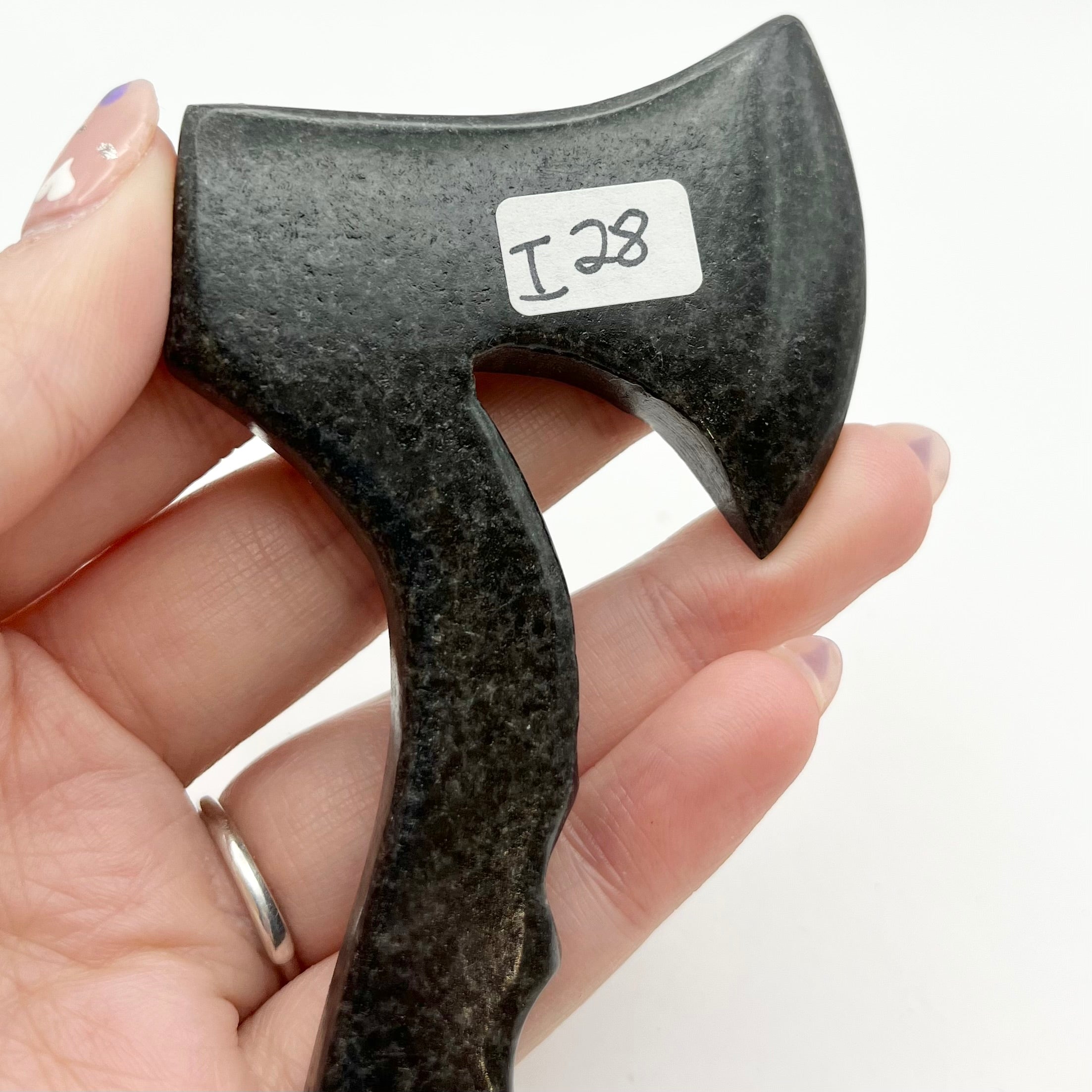 4.75 Inch Black Jasper Axe I28