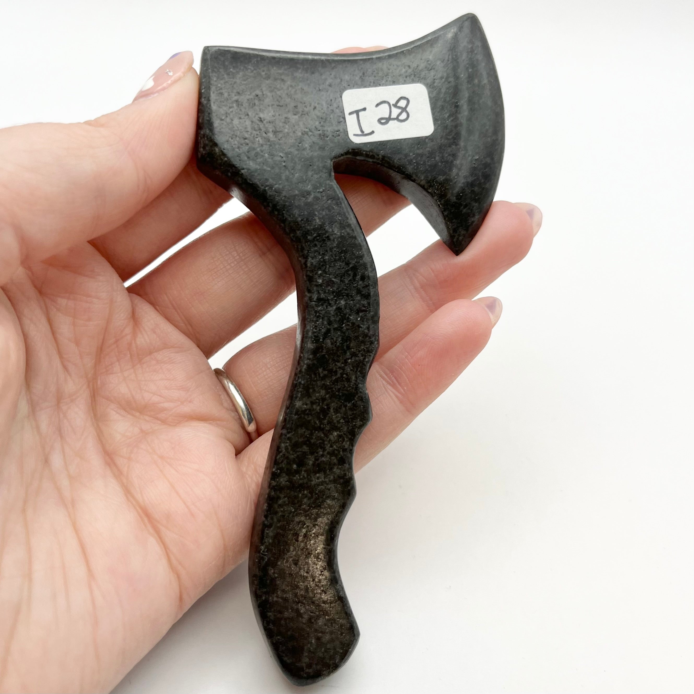 4.75 Inch Black Jasper Axe I28