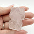 1.75 Inch Rose Quartz Hello Kitty Carving G32