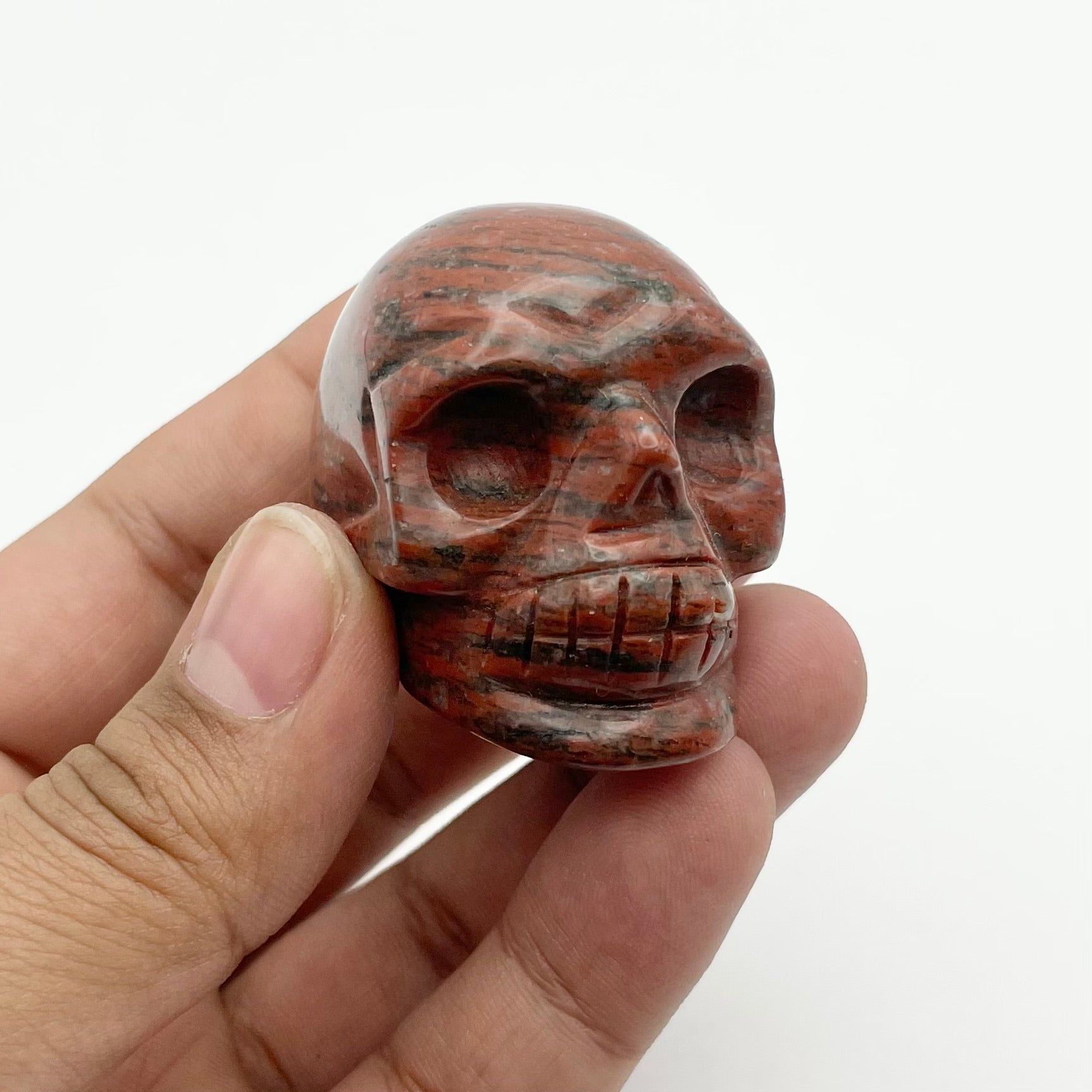 1.5 Inch Sesame Jasper Skull G30