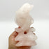 5.5 Inch Rose Quartz Dolphin Carving X266