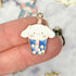 24mm Cinnamon Gold Plate Enamel Charm M2