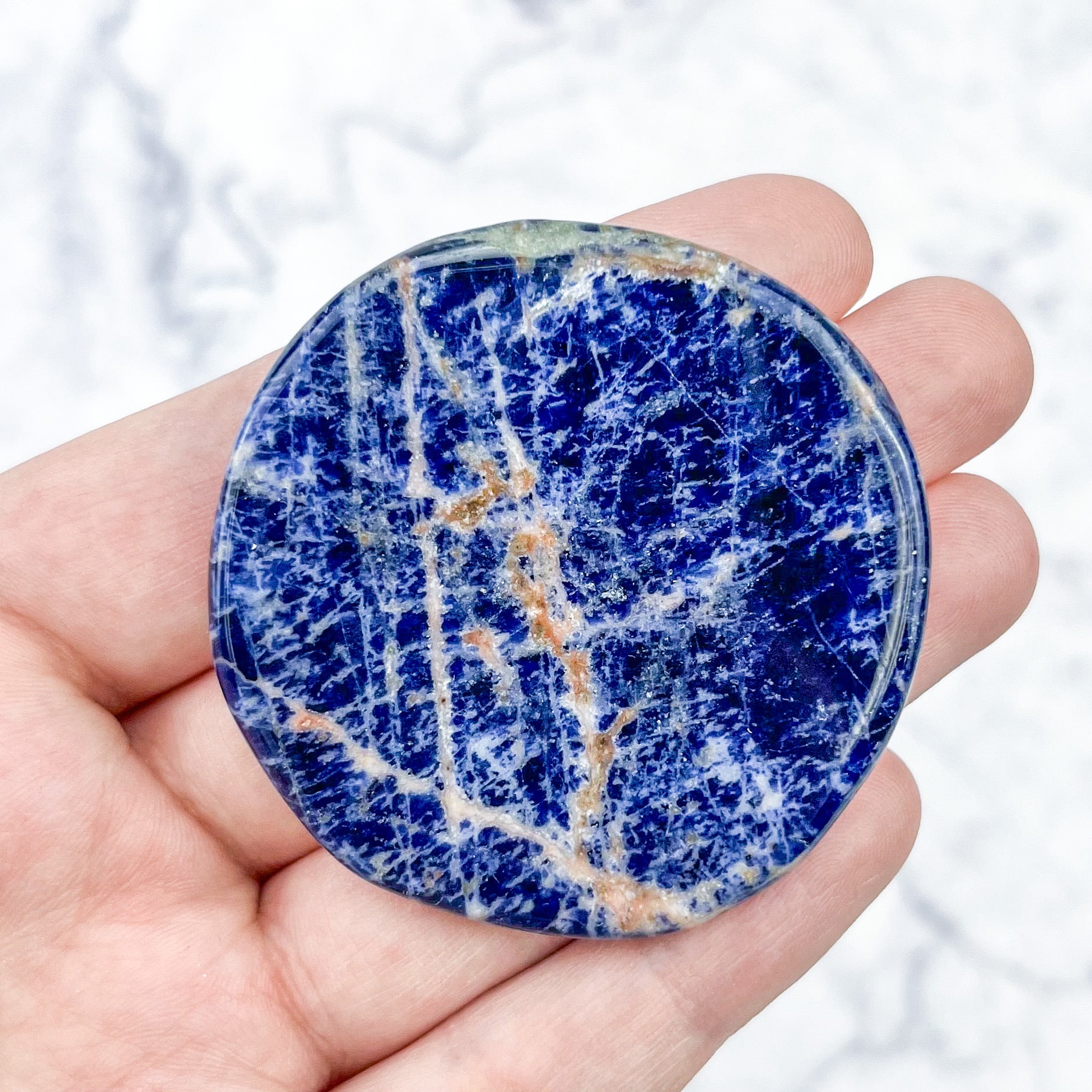 2 Inch Sodalite Cookie H17