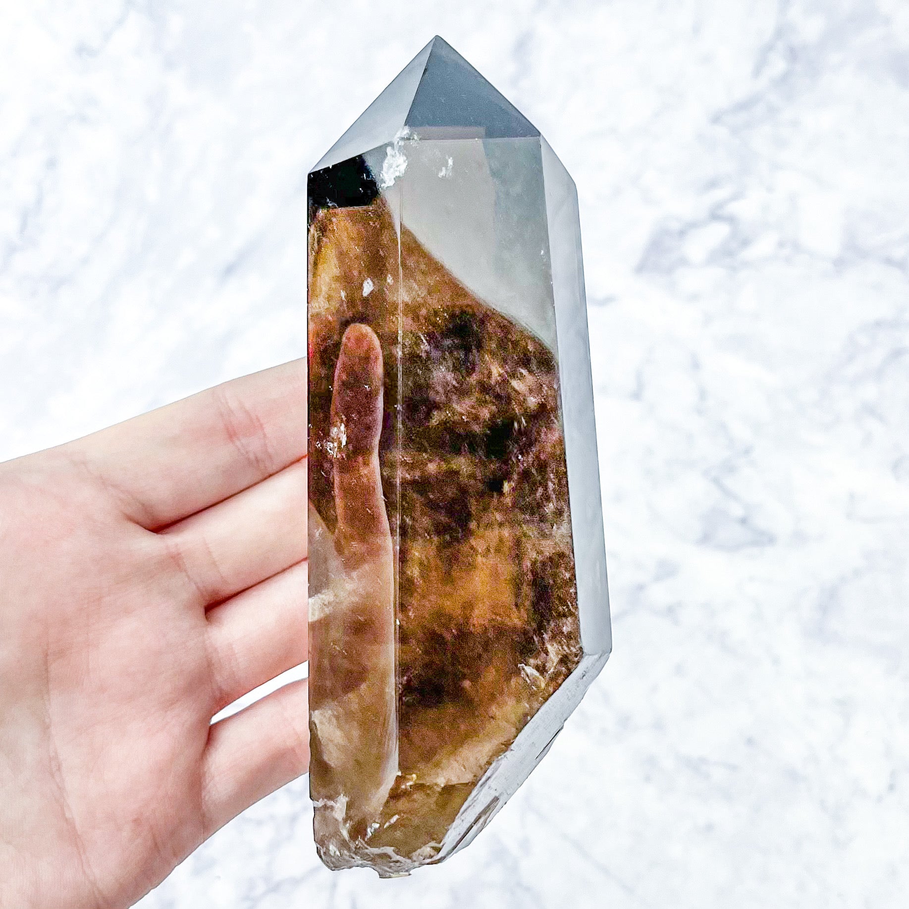 5.25 Inch Smoky Quartz Point F128