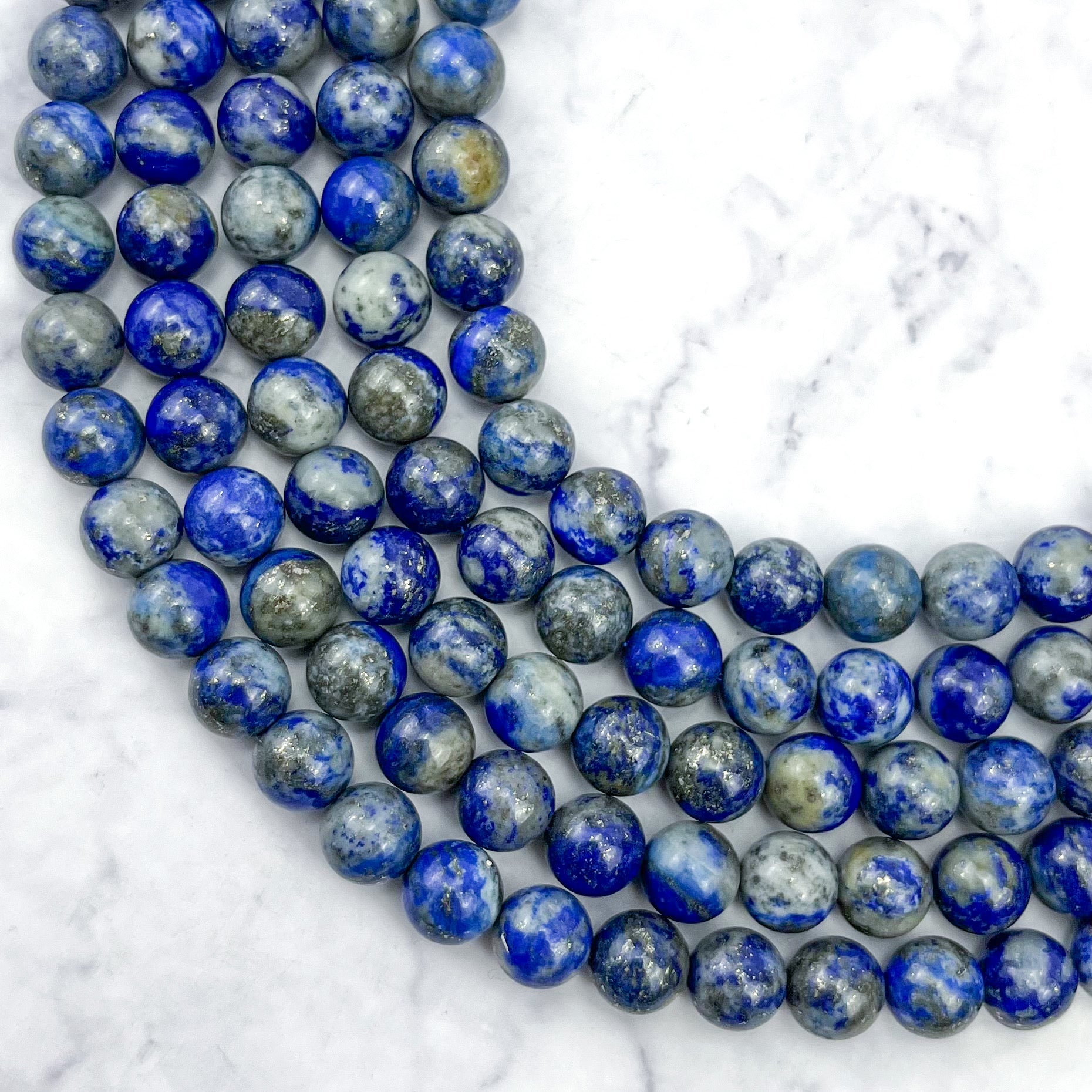 8mm Lapis Lazuli Bead Strand