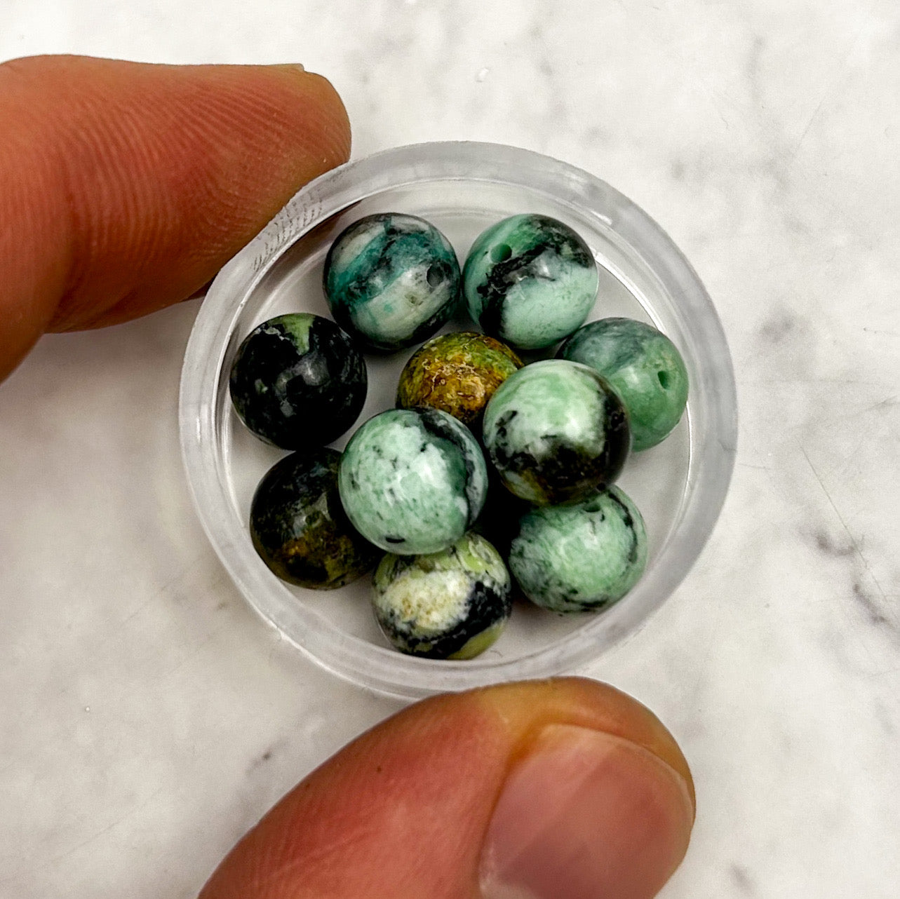 8mm Green Variscite Bead Pack (10 Beads)