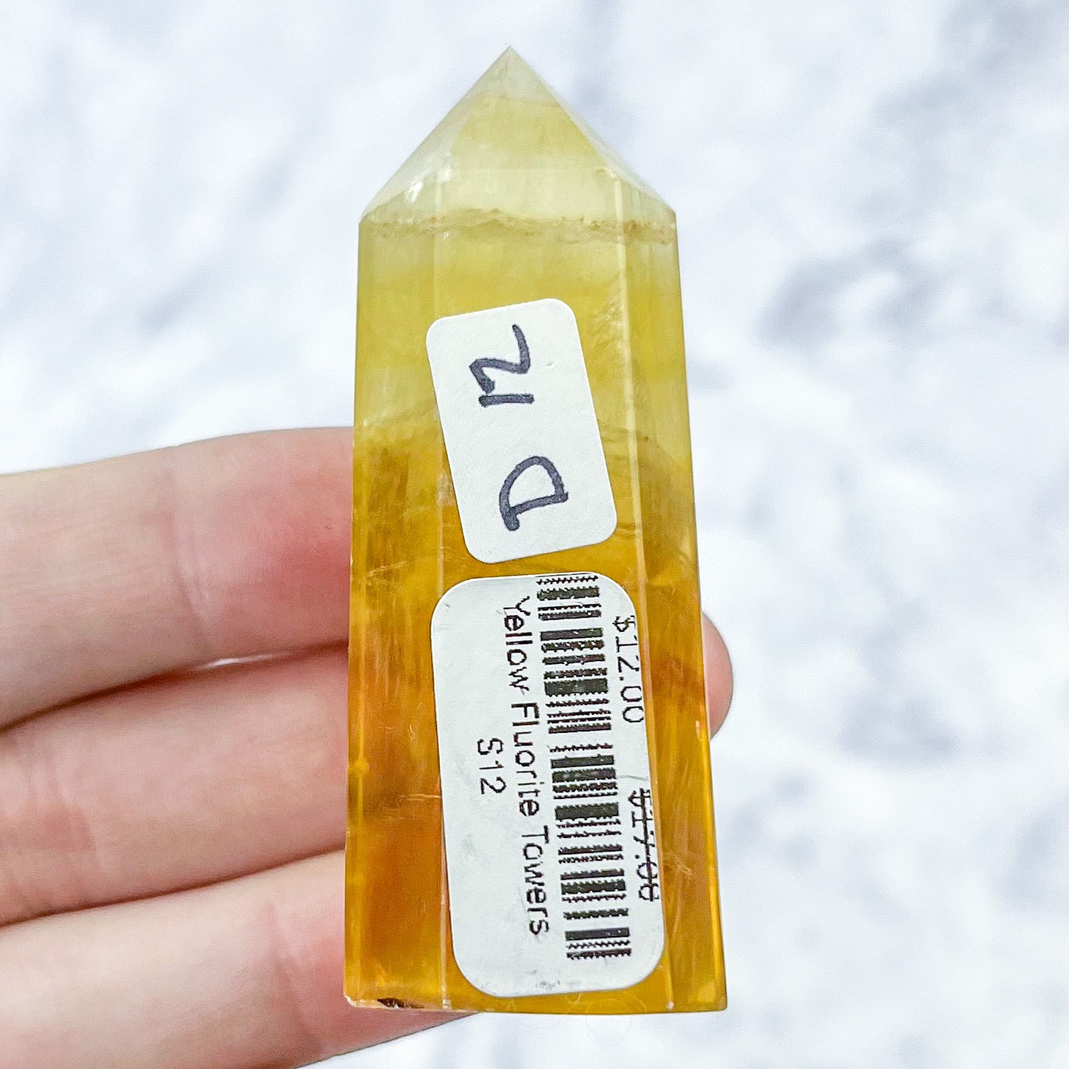 2.5 Inch Yellow Fluorite Tower D12