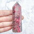 3 Inch Icy Rhodonite Tower W15