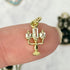 12mm Lumiere Candlestick Gold Plate Cubic Zirconia K4