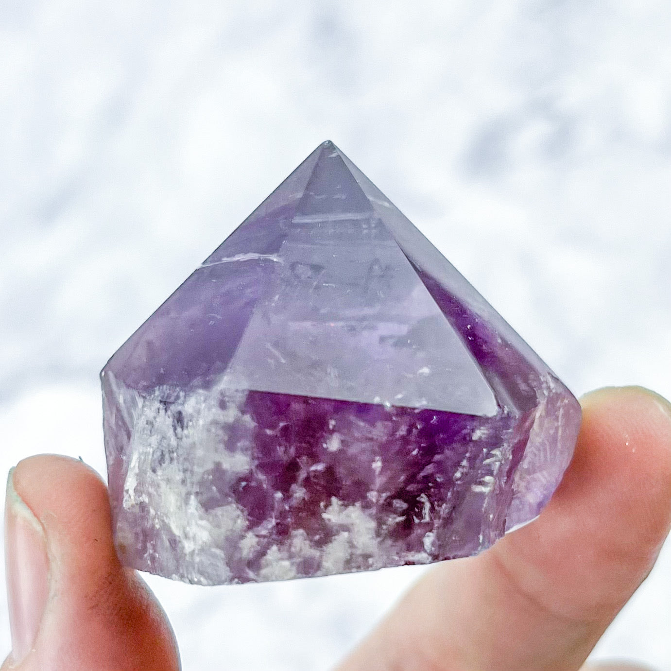 1.5 Inch Amethyst Top Polish A20